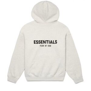Fear of god Essentials hoodie 
Light oatmeal color